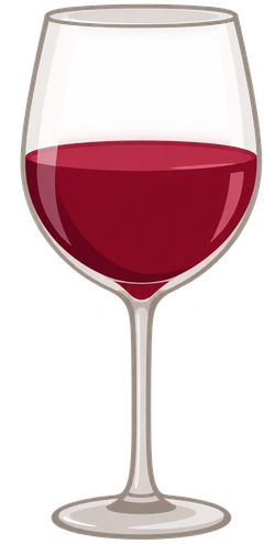 A glass of red wine — match its colour below