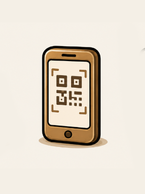 Phone scanning the join card